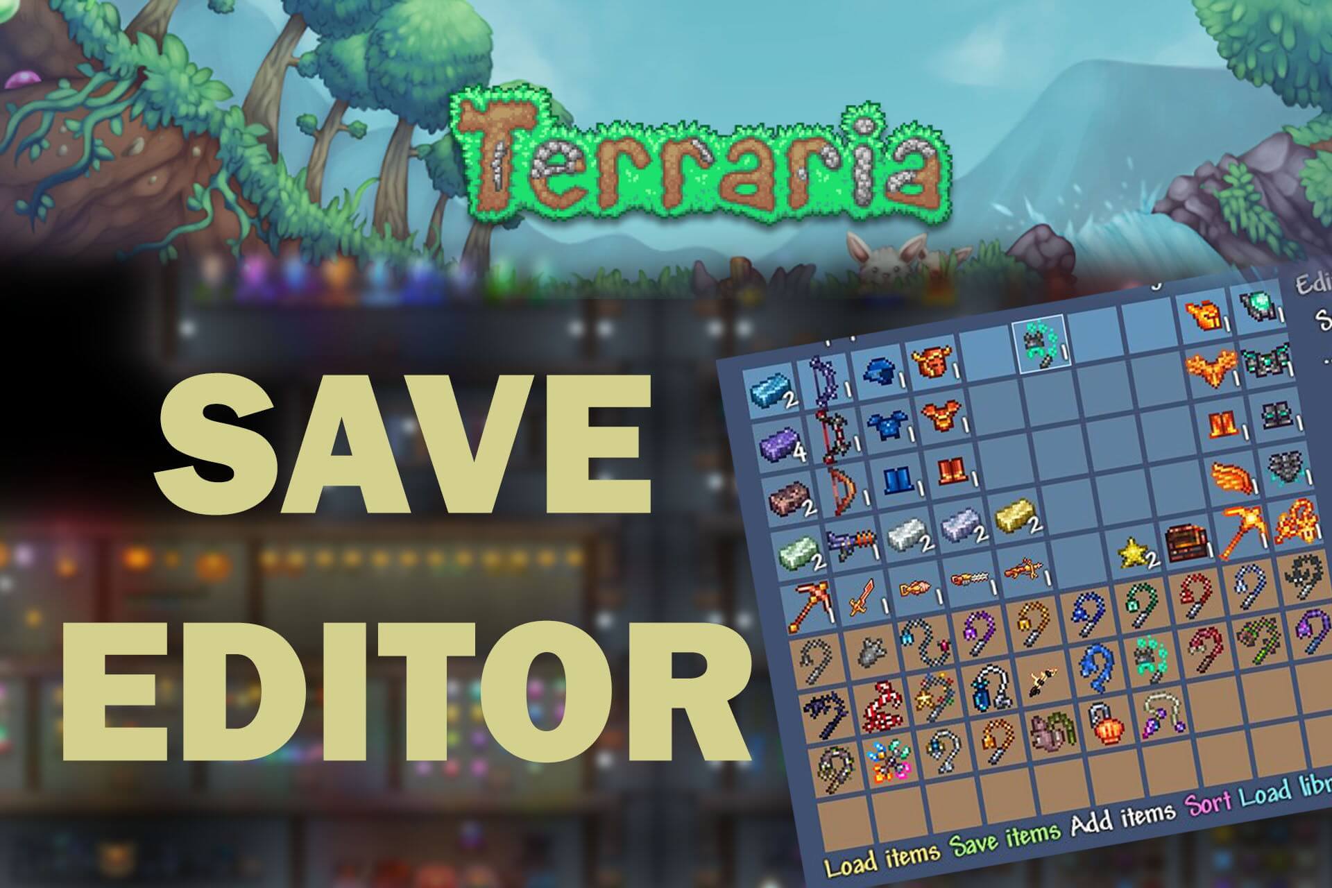 how to use a terraria save editor