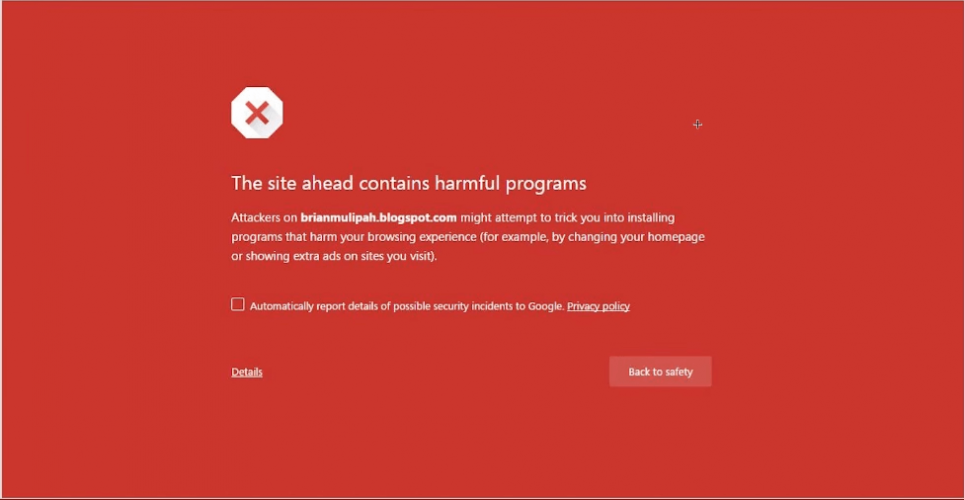 harmful-software-web-page