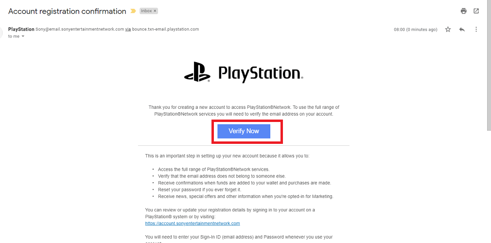 Playstation.com sign in