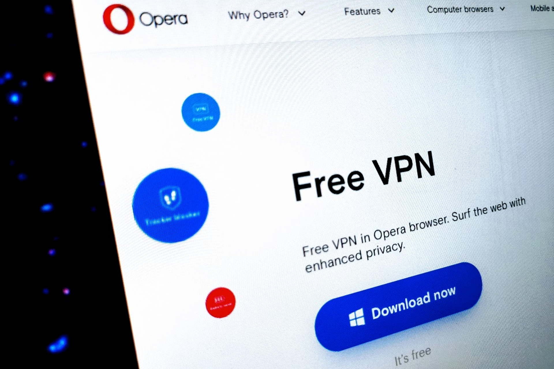 Can't find Opera VPN?