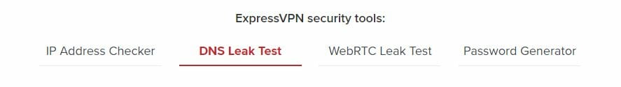 ExpressVPN's security tools suite