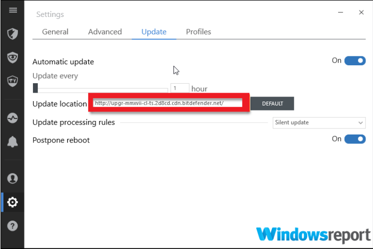 Fix Bitdefender update failed errors on Windows 10