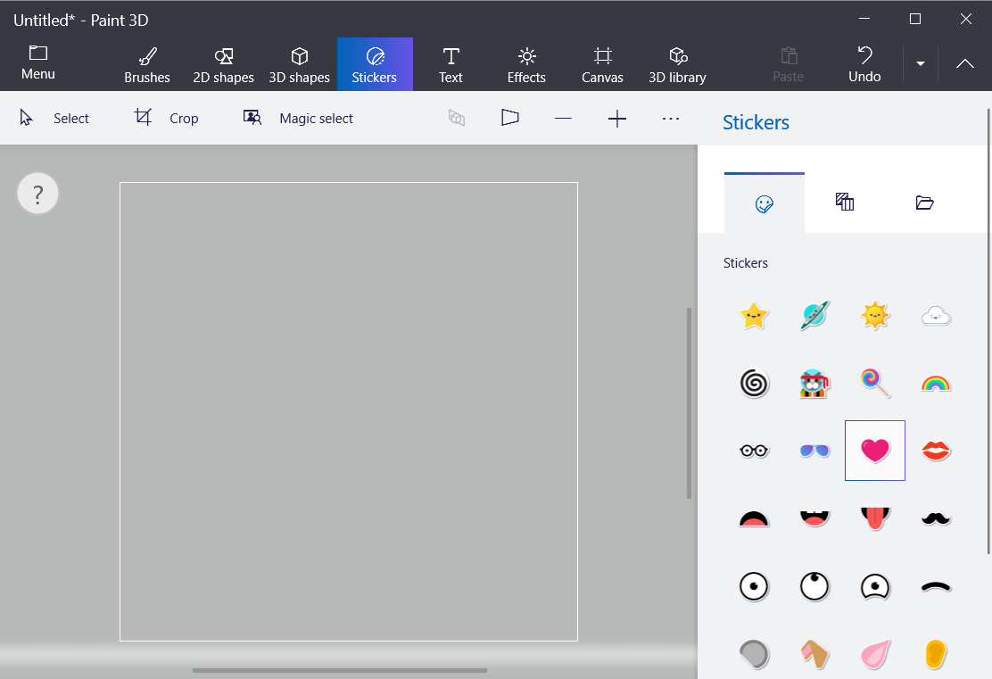 Stickers tab how to make an icon on windows 10