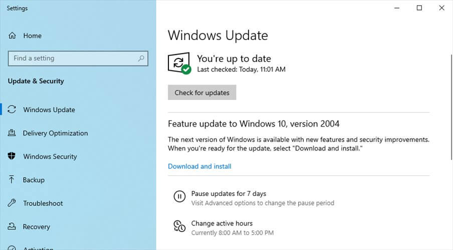 run Windows Update