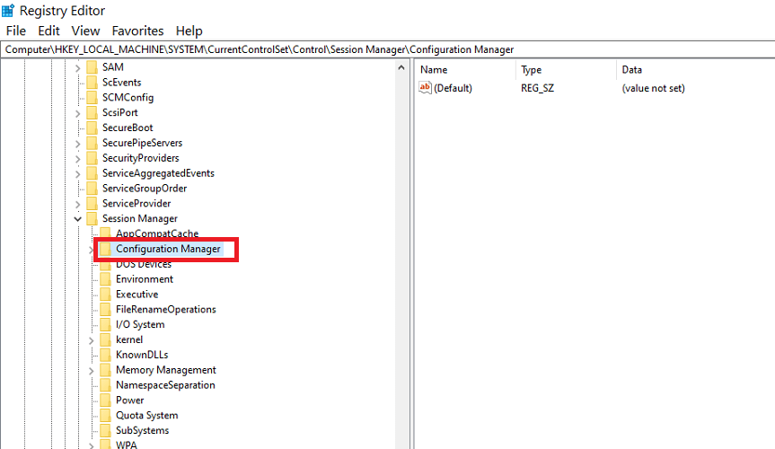 system32regback-is-empty-configuration-manager