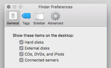 finder properties sd card not showing up mac