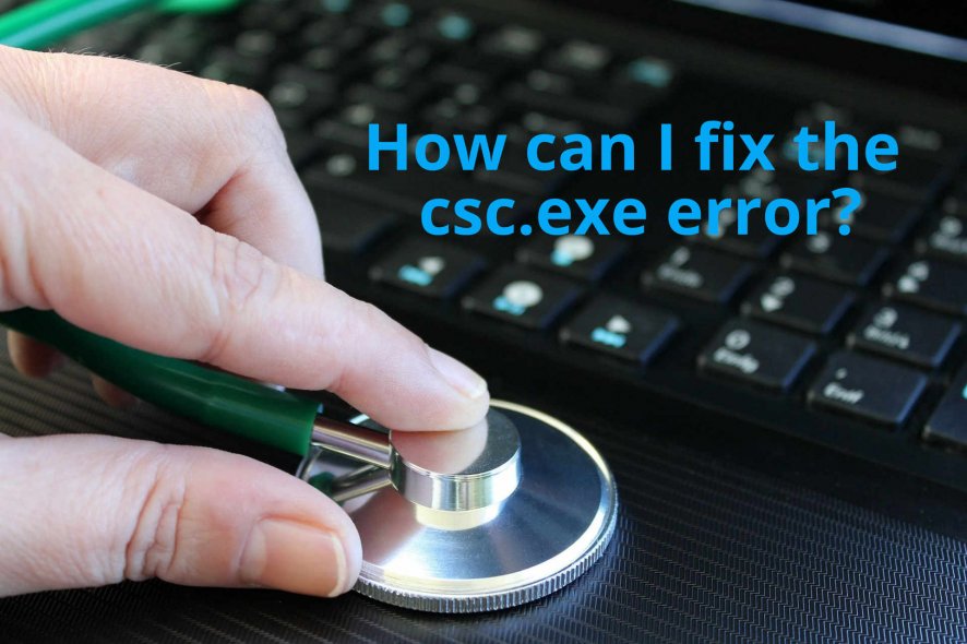 how to fix csc.exe error