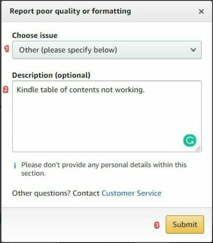 quality-formatting-submission-page-kindle-error-report