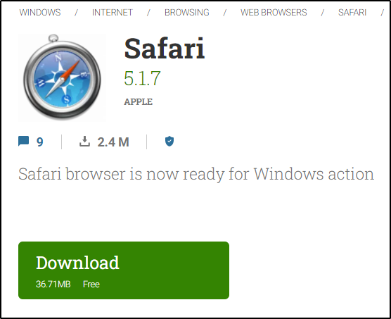 can you download safari for windows
