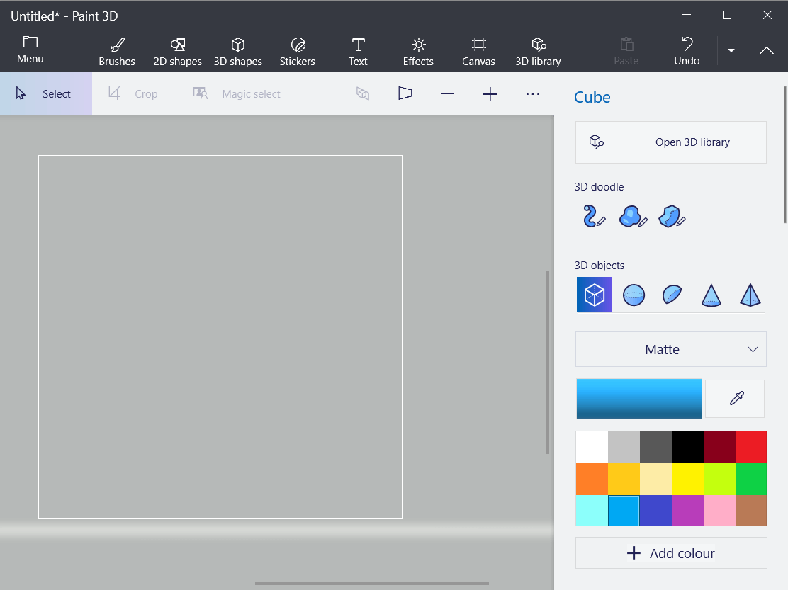 3D shapes tab how to make an icon on windows 10