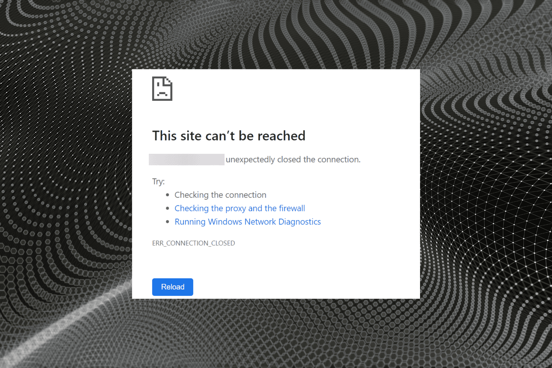 fix this site can’t be reached error