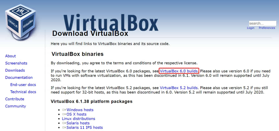 download virtualbox tool