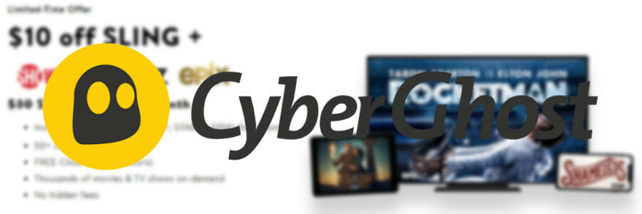 use CyberGhost to watch Sling TV
