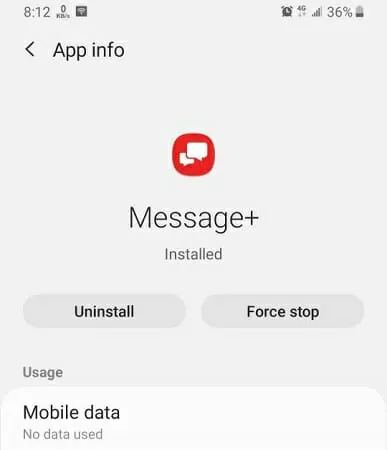 Message+ crash issue