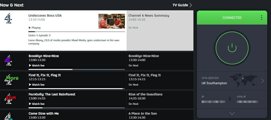 use Private Internet Access to watch Channel 4 live and online