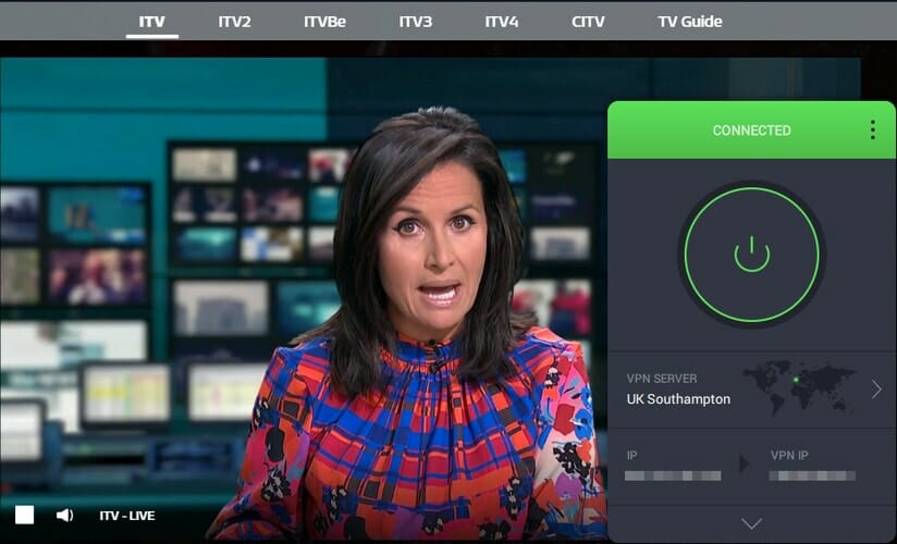 use Private Internet Access to watch ITV live streaming