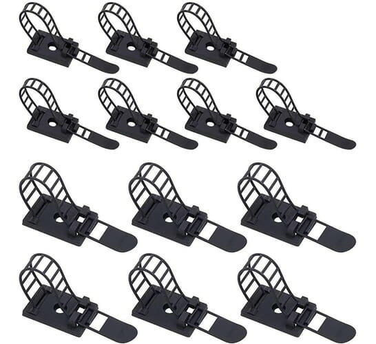 Rustark Adjustable Self-Adhesive Nylon Cable Straps best cable management accesories