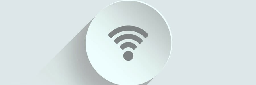 the WiFi symbol