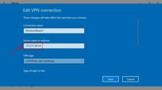 FIX: VPN error 868 connection failed on Windows 10/11