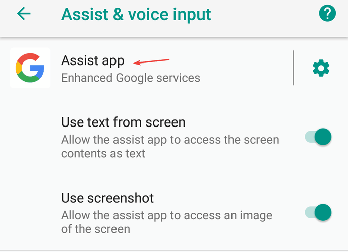 assist app google assistant popping up