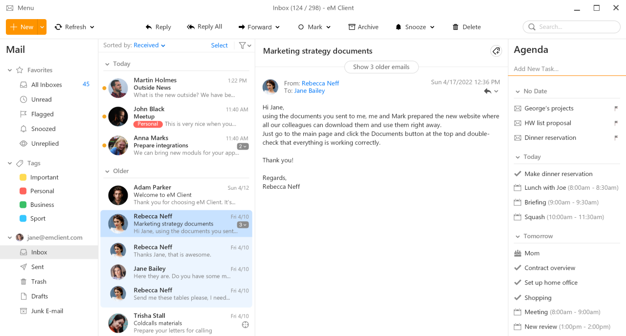 em client best spam email filter