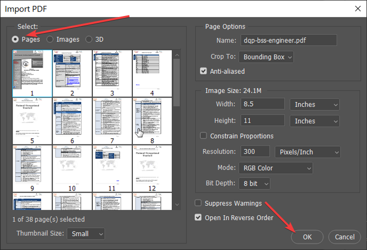 Change and Save a PDF page with inverted-colors or rotation