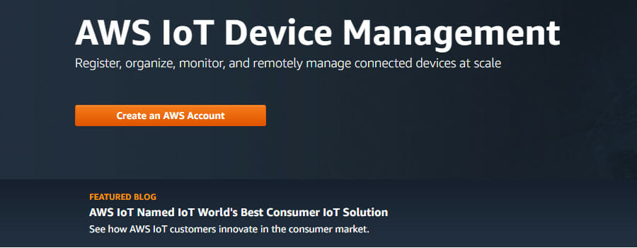 use AWS IoT Device Management