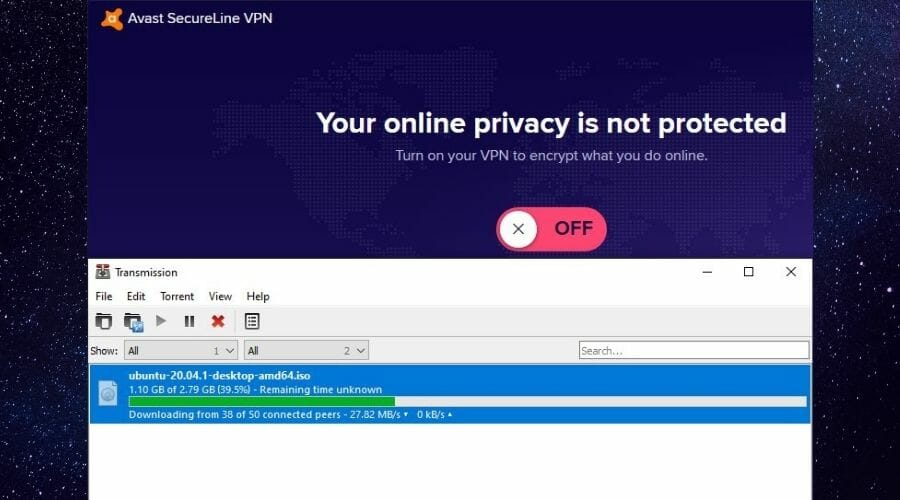 Avast VPN torrent without VPN