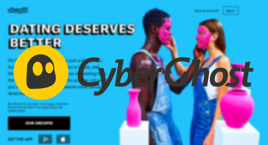 CyberGhost VPN is the best free VPN for OkCupid