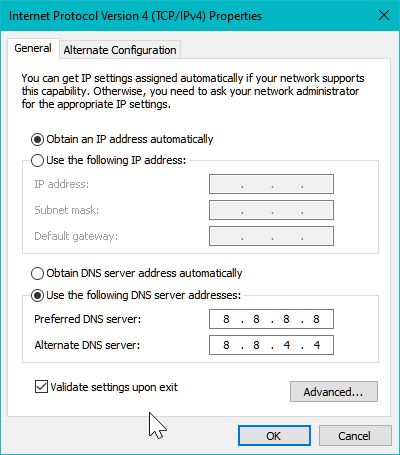 Unable to connect to authentication service