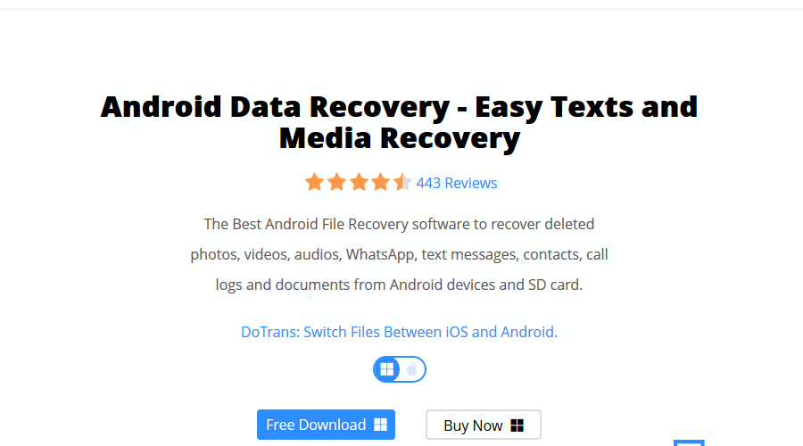 FonePaw Android Data Recovery software to fix android phones