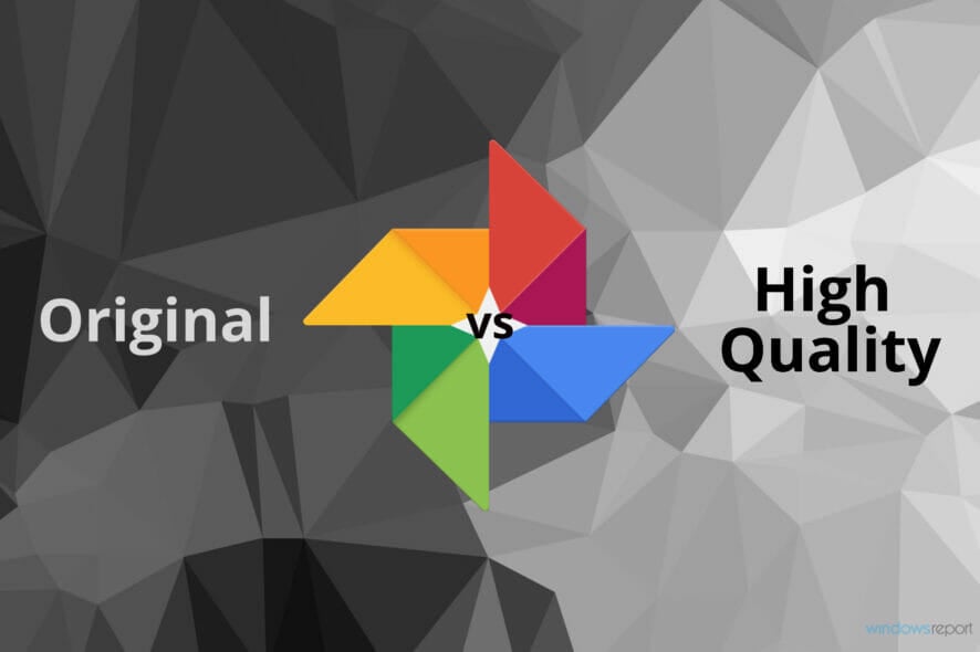 Google Photos: Original vs High Quality