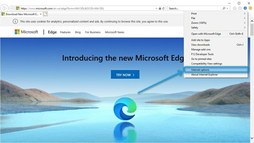 Launch Internet Explorer Windows 10