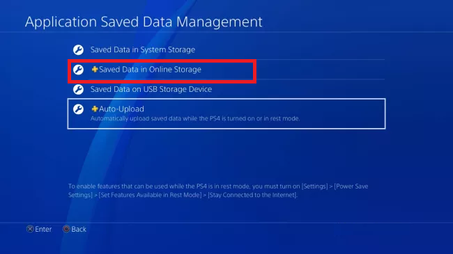 backup PS4 save data