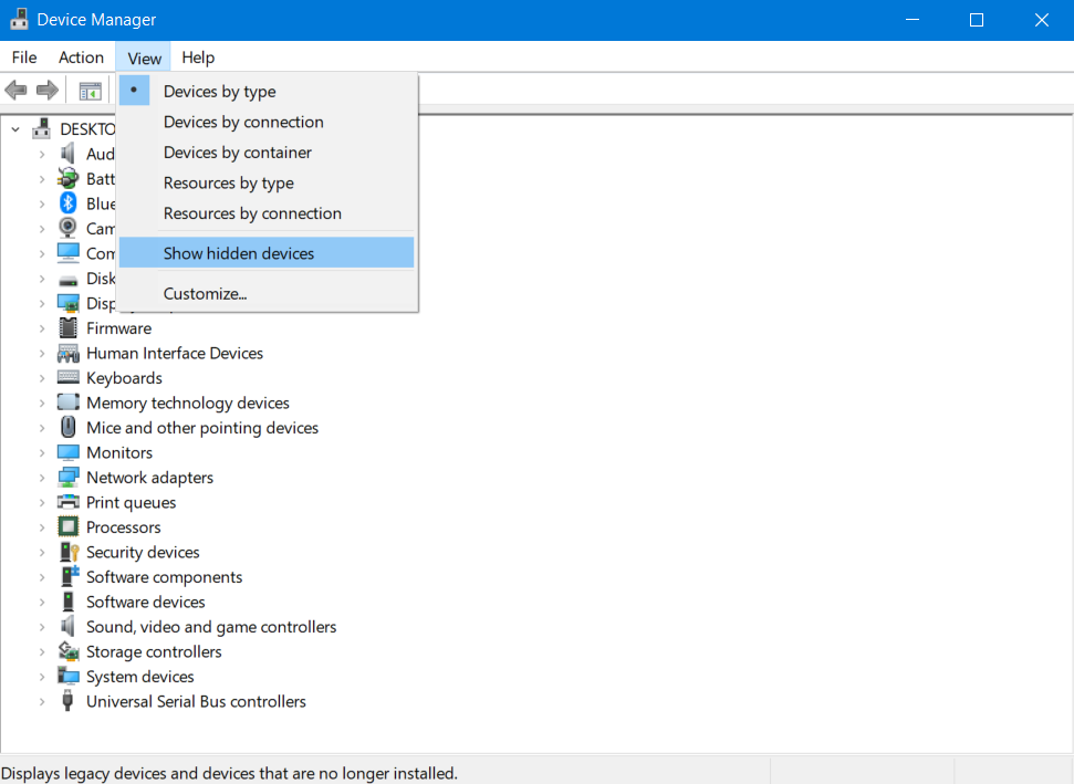Show hidden devices option microsoft teredo tunneling adapter has a driver problem