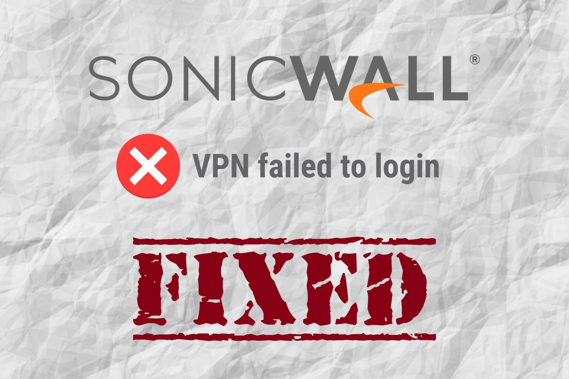sonicwall vpn rdp not working