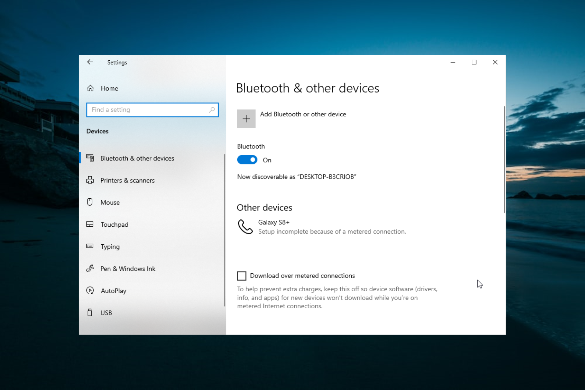 bluetooth not showing up windows 10