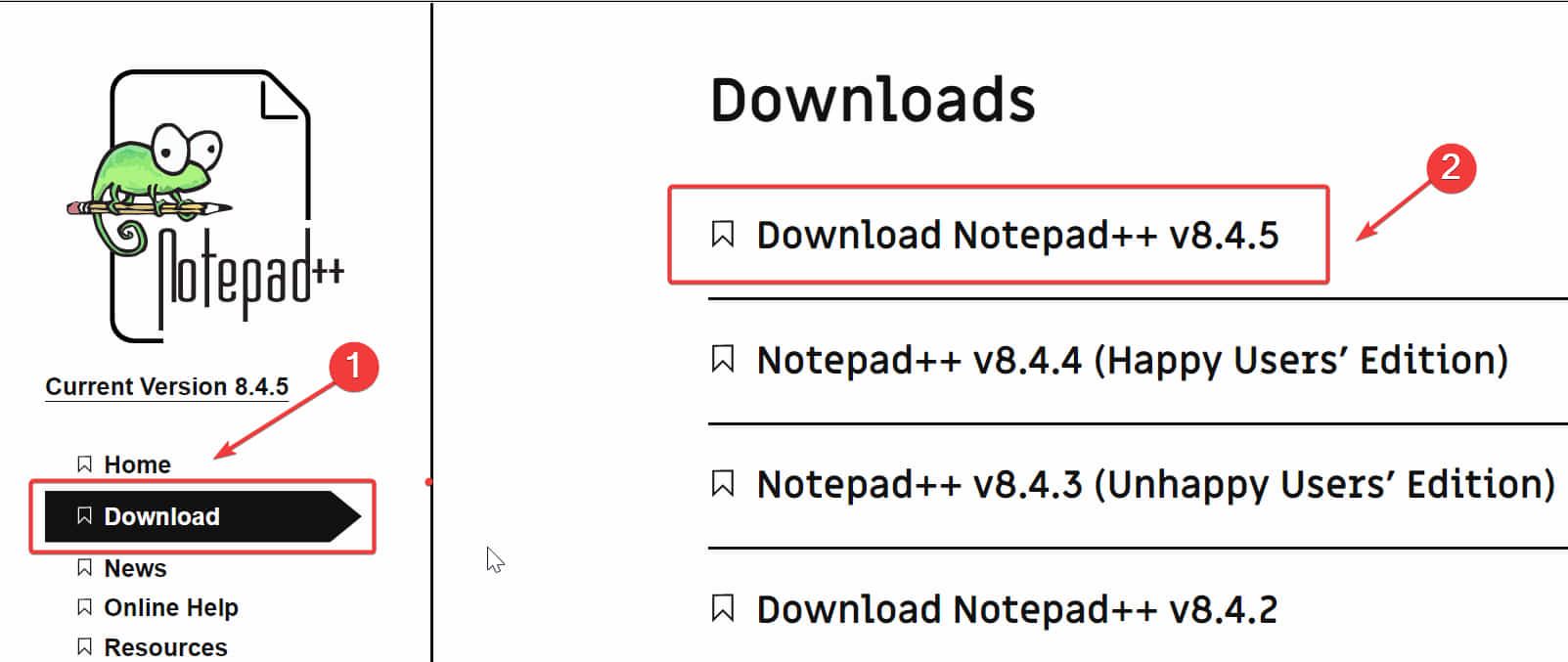 download notepad +++ from the website