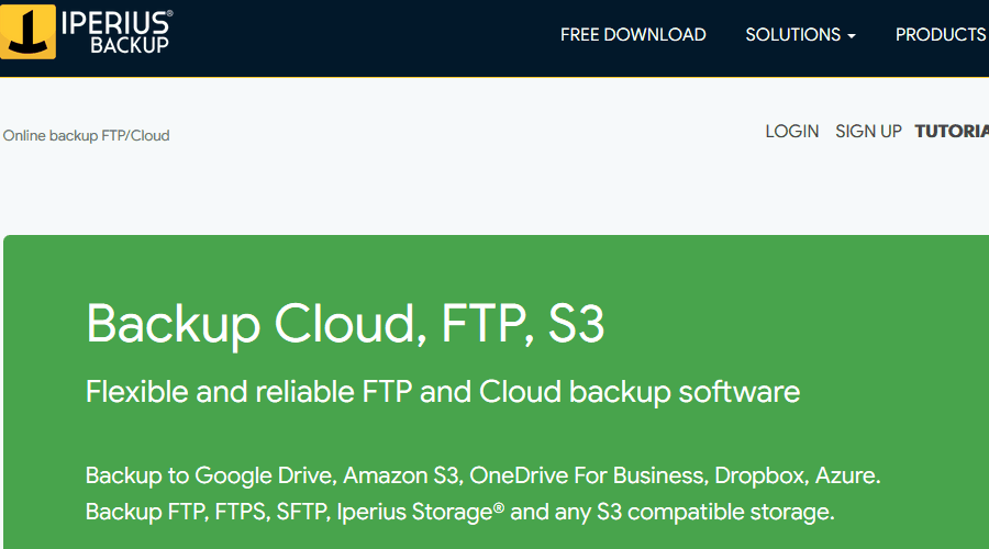 iperius backup backup for FTP
