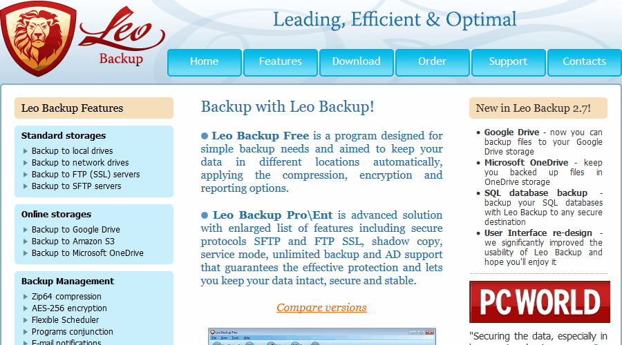 Leo Backup backup for FTP