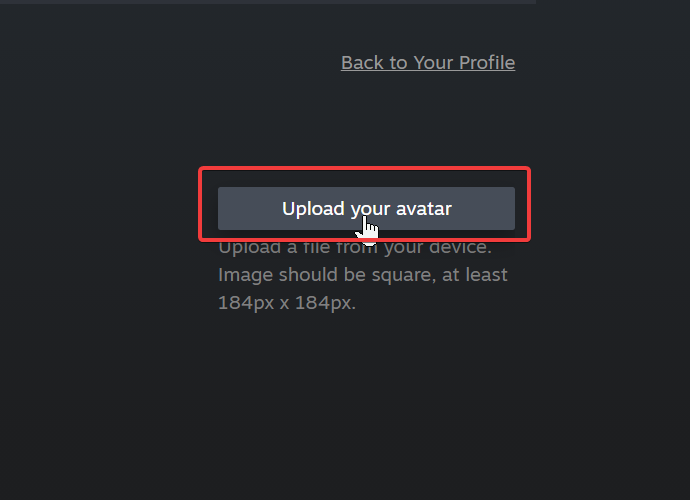 steam avatar no file received