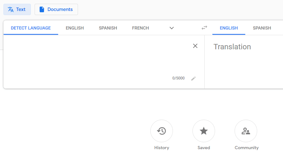 Google Translate live translation apps