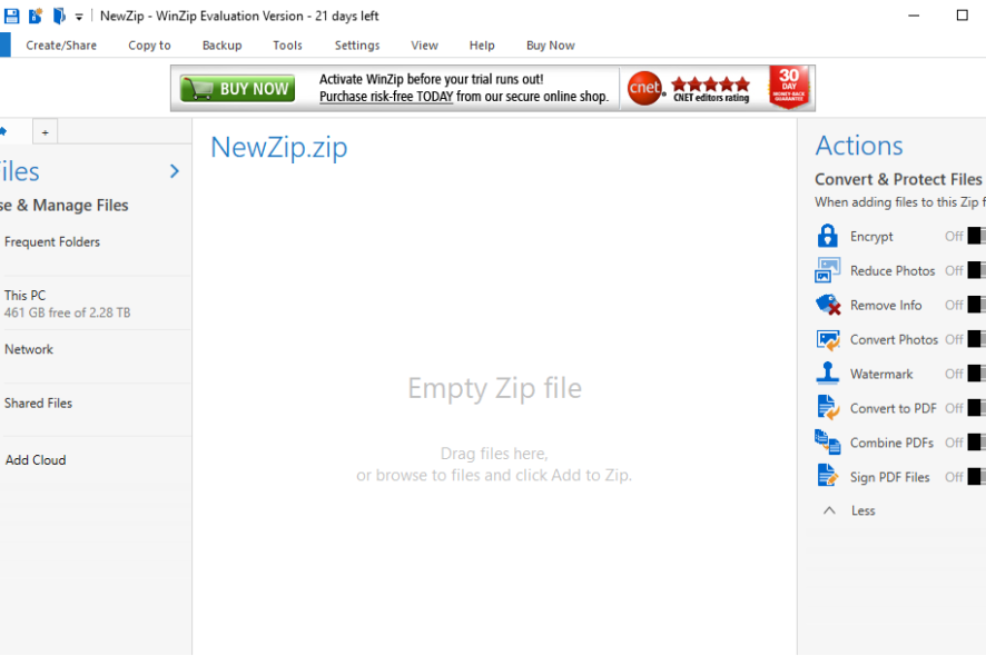 logiciel gratuit winzip 10