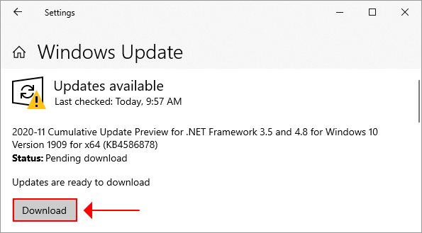 download Windows updates