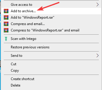 add to archive How to get rid of winrar expired notification