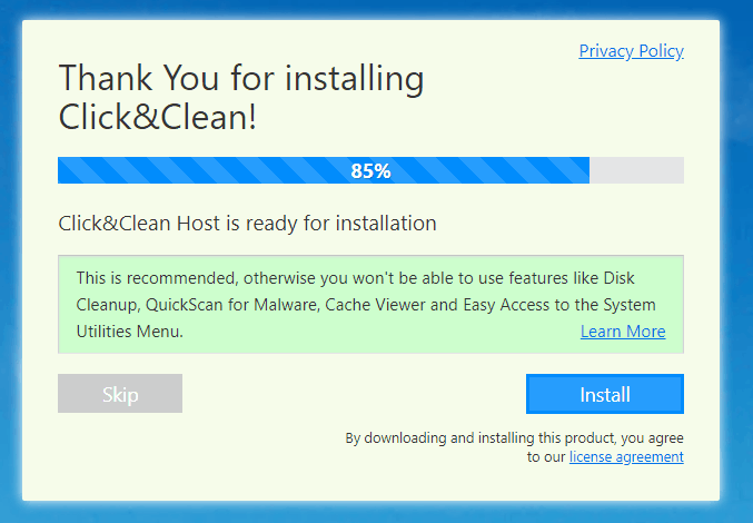 click&Clean installation