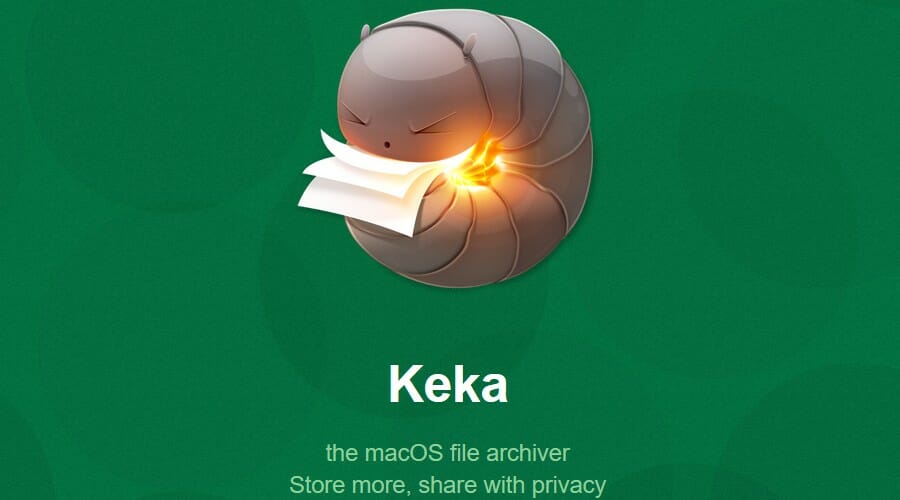 keka software can't open zip file on mac