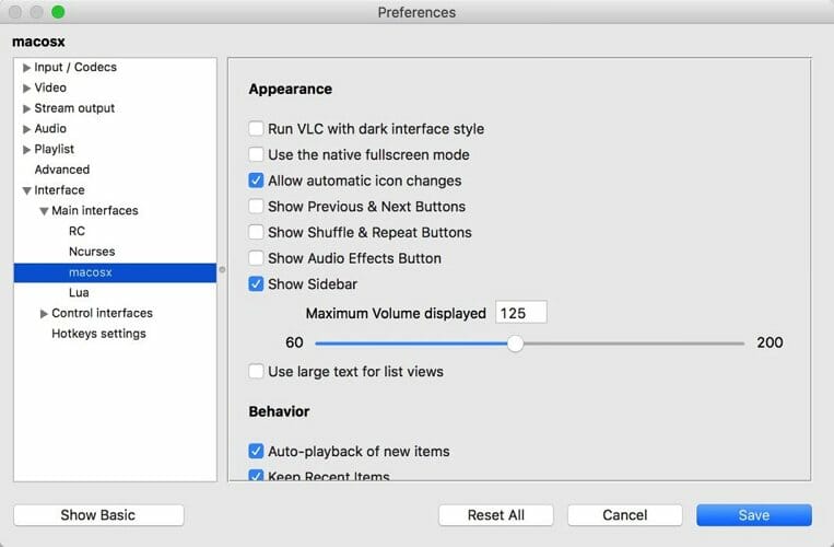 vlc player codec update for mac