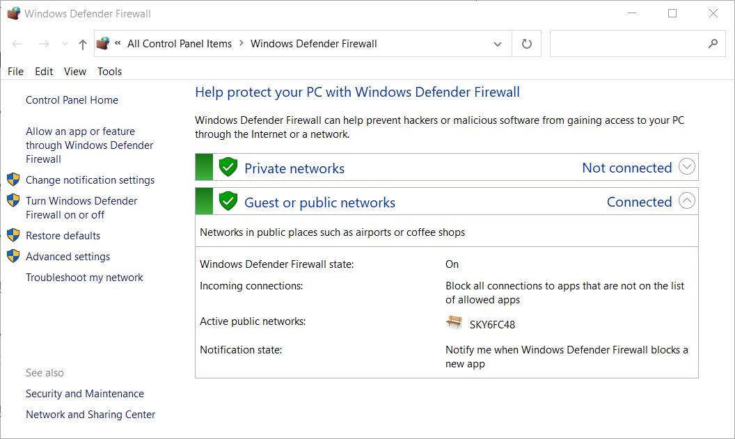 Windows Defender Firewall applet you must be signed in to your ea account to access online features