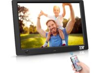10 Inch Digital Picture Frames IPS Screen Digital Photo Frame 1920x1080 Electronic Photo Albums with Remote Control Easy Setup Video Music Photo 16:9 Auto-Rotate 32GB SD Card 